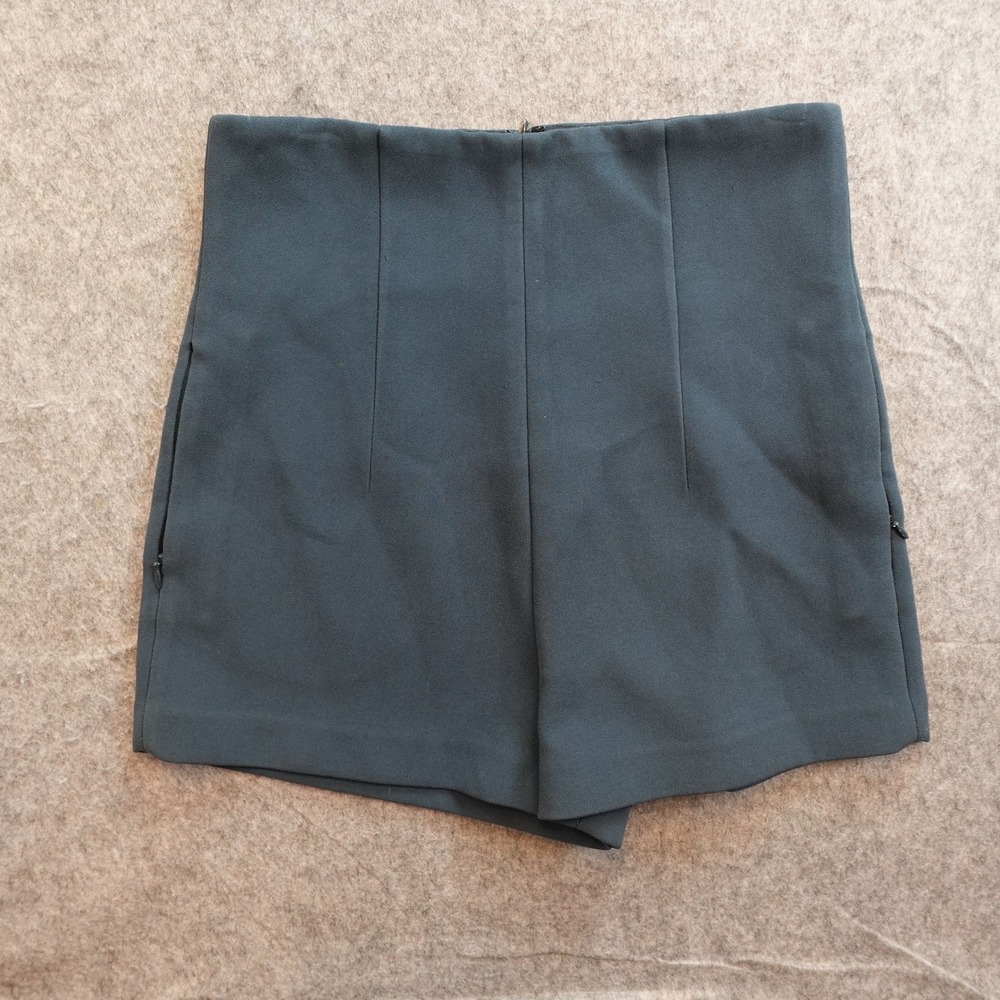 3.1 Phillip Lim Shorts Womens 6 Blue High Waisted Flat Front 2"